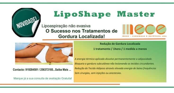 LipoShape Master LipoShape Master — lipoaspiração não evasiva para gordura localizada