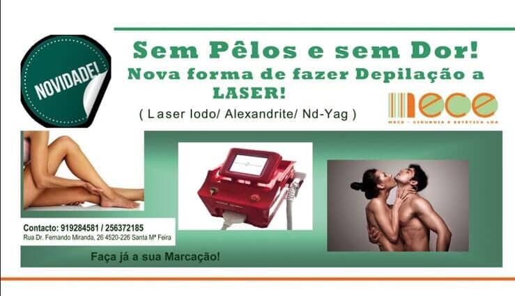 Depilação a laser Depilação a laser na Clínica MECE — sem pêlos e sem dor